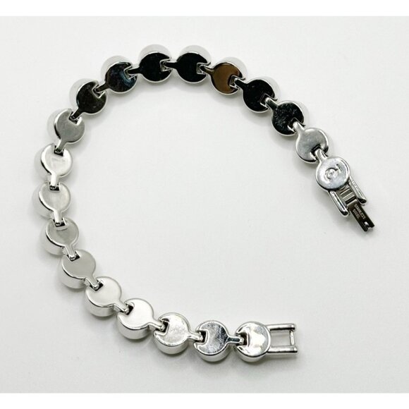 Touchstone Crystal By Swarovski Ice Bracelet Glazed White Opal Crystal - Picture 8 of 12